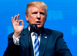 Man throws cell phone onstage during Trump’s speech to NRA