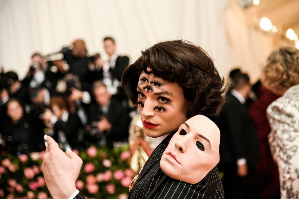  Ezra Miller at the MET Gala 2019 in NYC