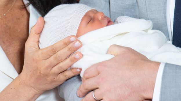 Duke and Duchess of Sussex share a glimpse of their newborn son