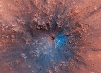 Astronomers Spot a New Crater on Mars Unlike Anything They’ve Ever Seen Mars impact crater