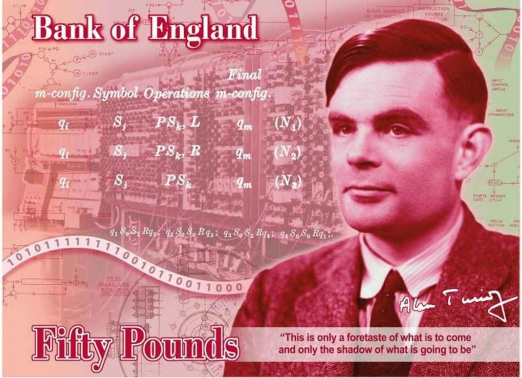 The Alan Turing £50 note contains a secret message